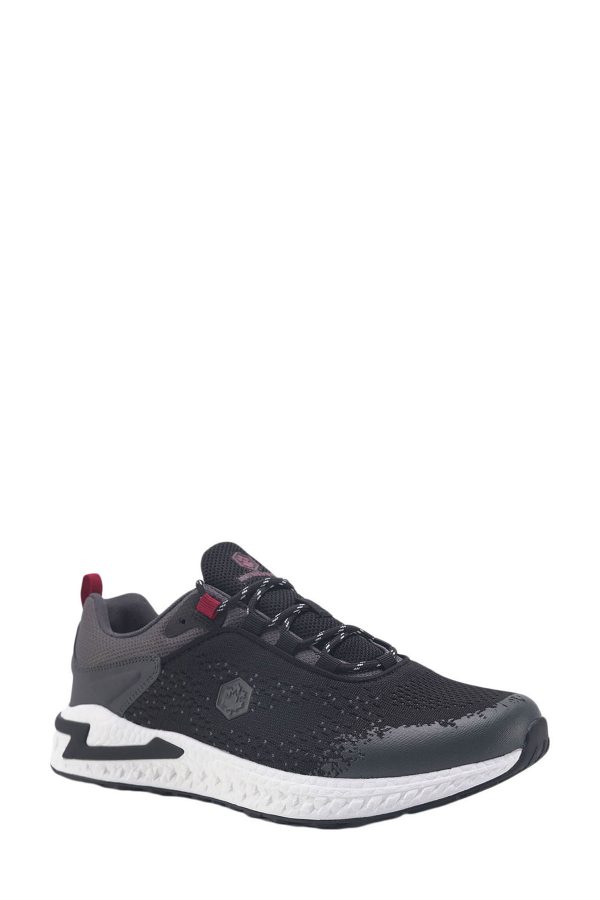 Line black man sneaker