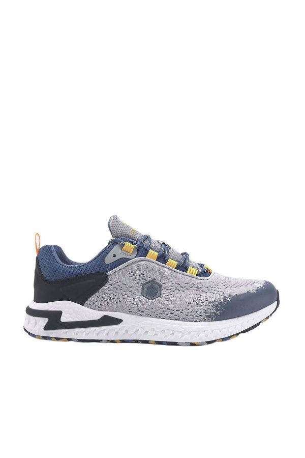 Line active laced l grey man casual shoes