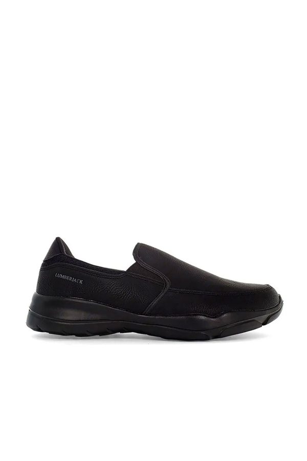 Slipon black man comfort shoes