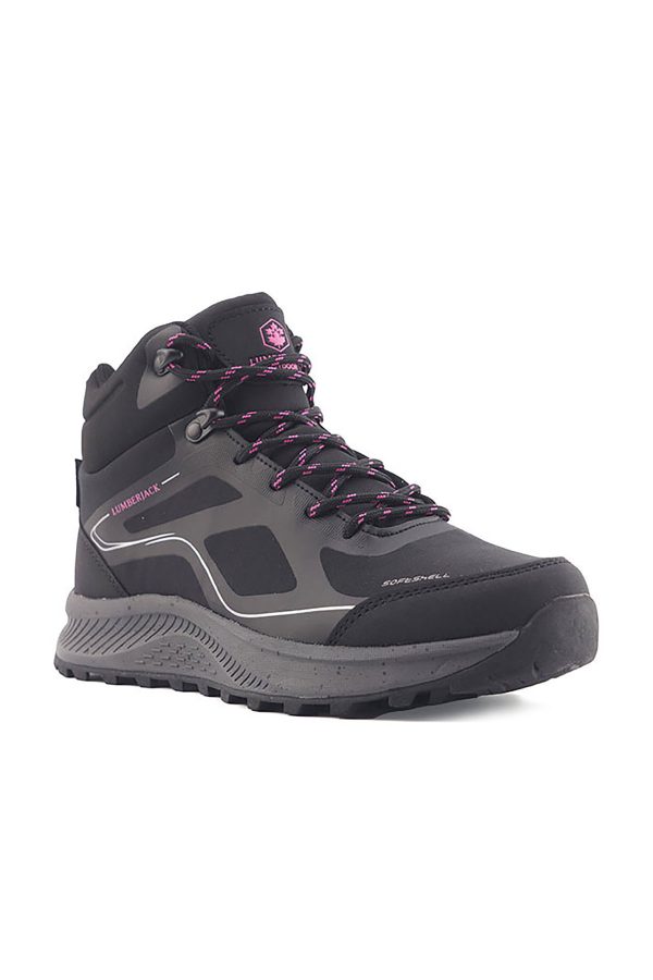 Hiking boot wpf black woman comfort shoes - Image 2