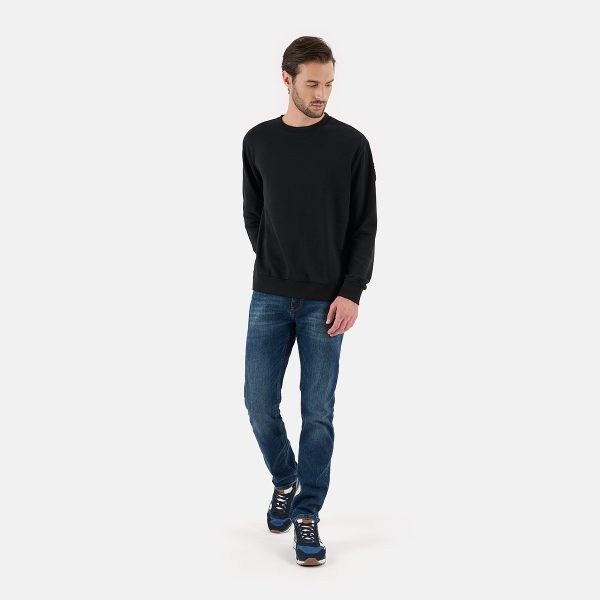 Basic sweatshirt sleeve p black man sweatshirt
