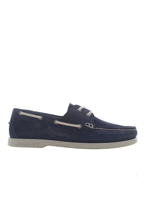 Boat shoes navy blue man casual shoes