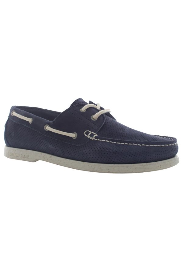 Boat shoes navy blue man casual shoes - Image 2