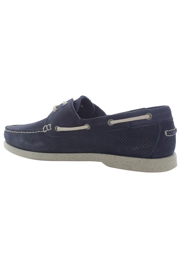Boat shoes navy blue man casual shoes - Image 3