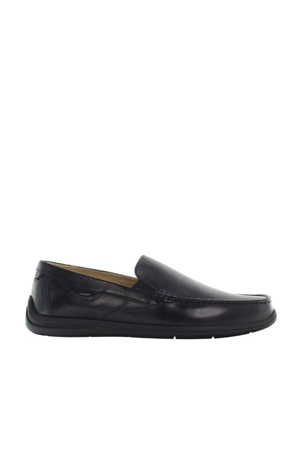 Mocassin black man casual shoes