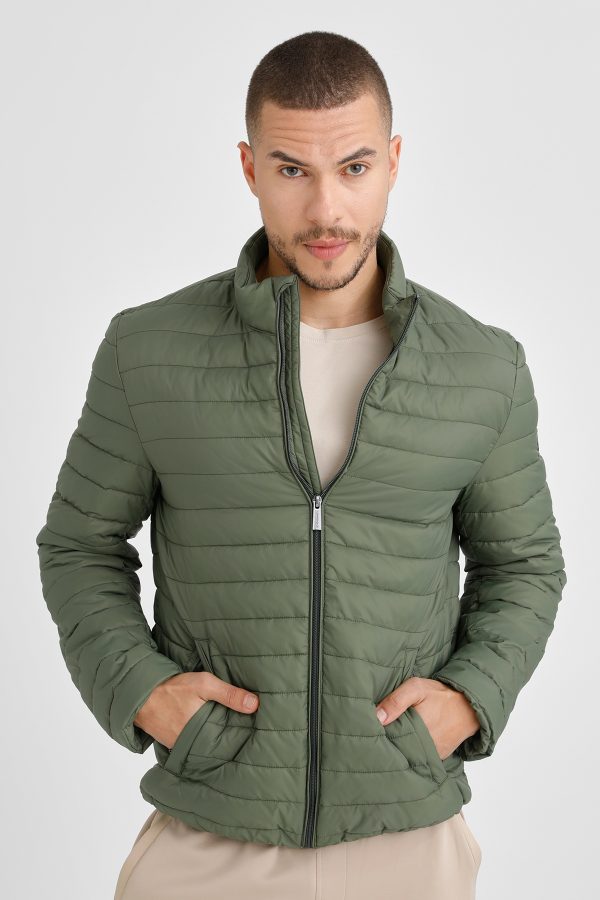 Light padded jacket green man jacket - Image 2