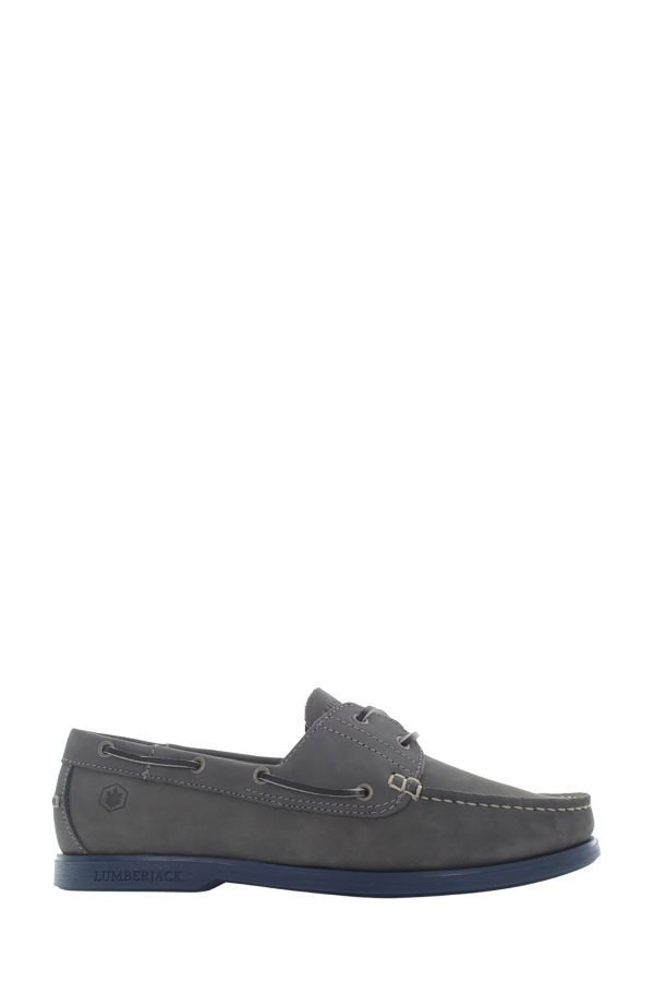 Boat shoes gray man comfort shoes - Image 2