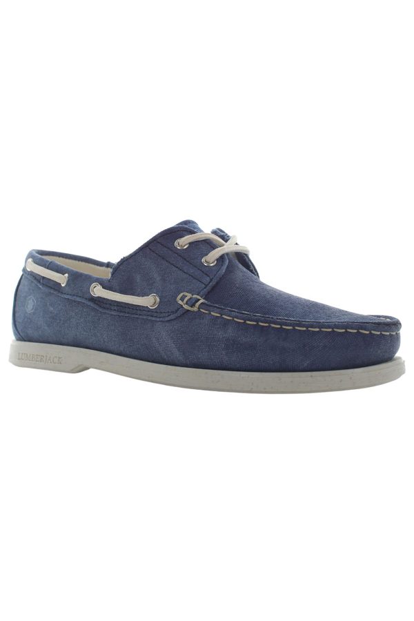 Boat shoes navy blue man casual shoes - Image 2