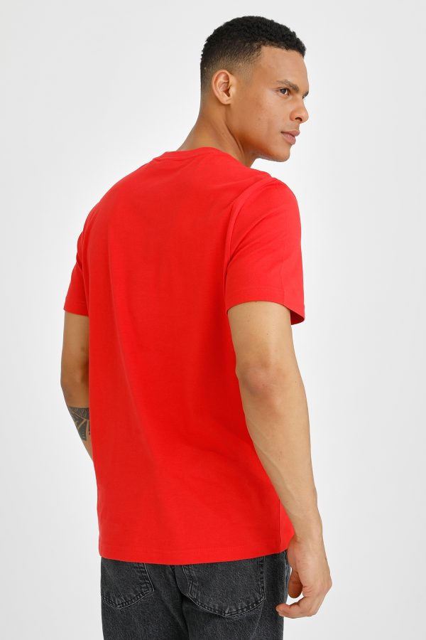 T-shirt basic small logo red man snorkel - Image 4