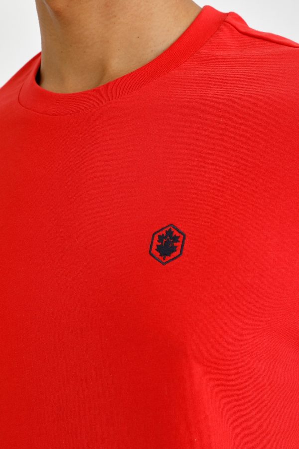 T-shirt basic small logo red man snorkel - Image 5