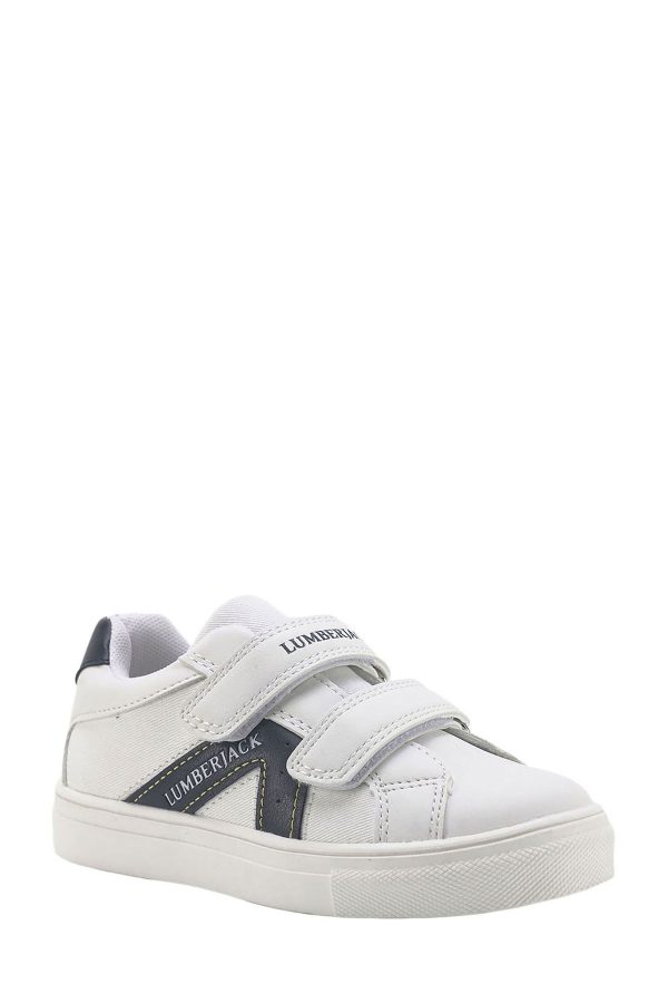Sneaker 2 velcro white boy basic casual boots - Image 2