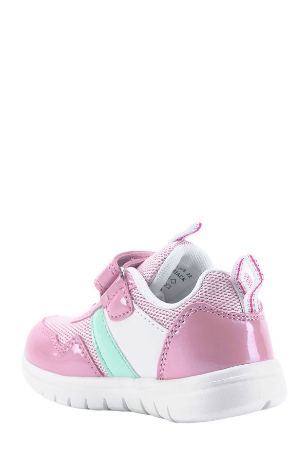 1 velcro and elastic lace pink girl basic casual boots - Image 3