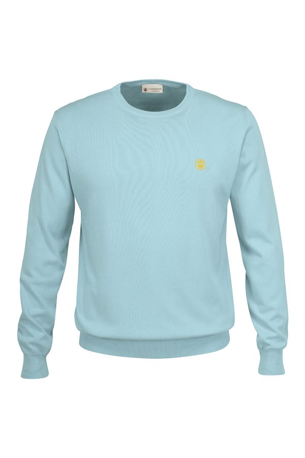 Pullover crew neck overdy i̇ndigo man suandter