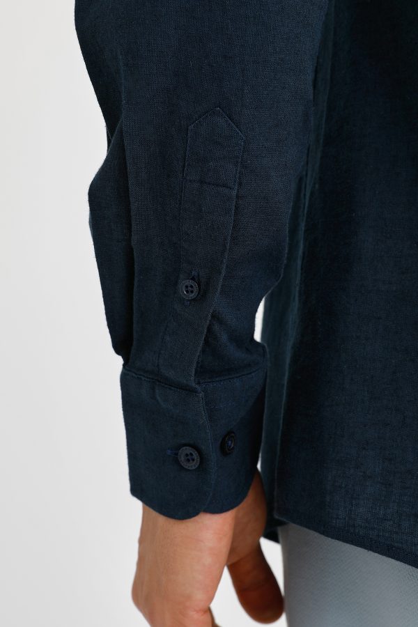 Shirt navy blue man shirt - Image 3