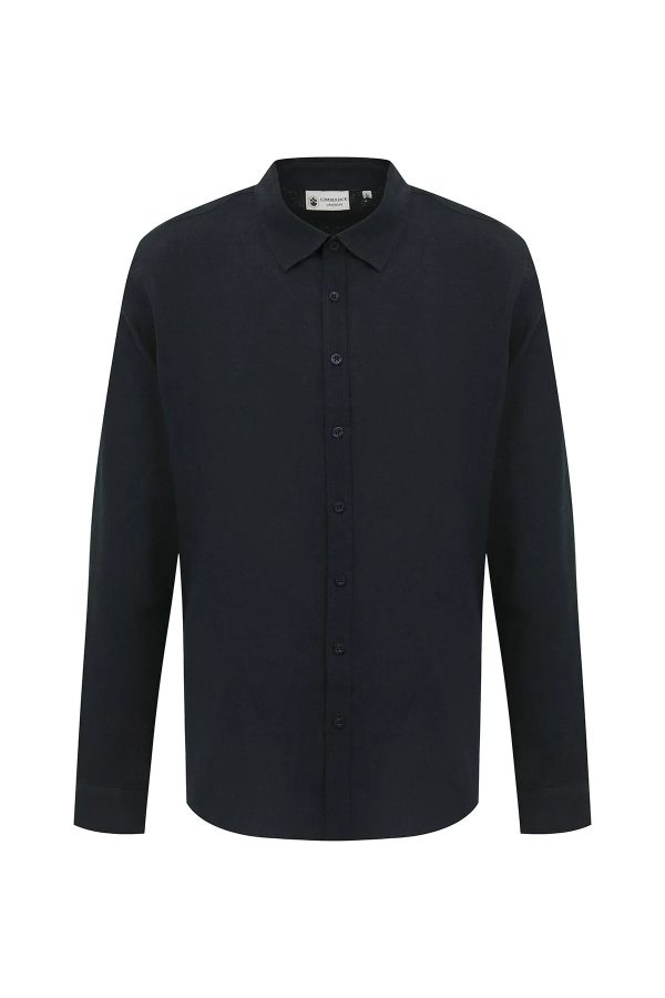 Shirt navy blue man shirt - Image 4