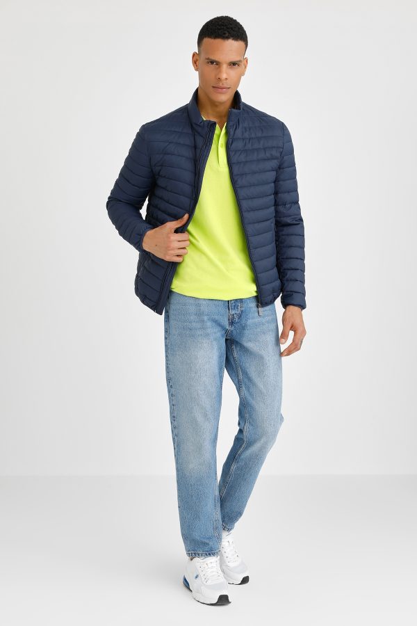 Light padded jacket navy blue man jacket - Image 3