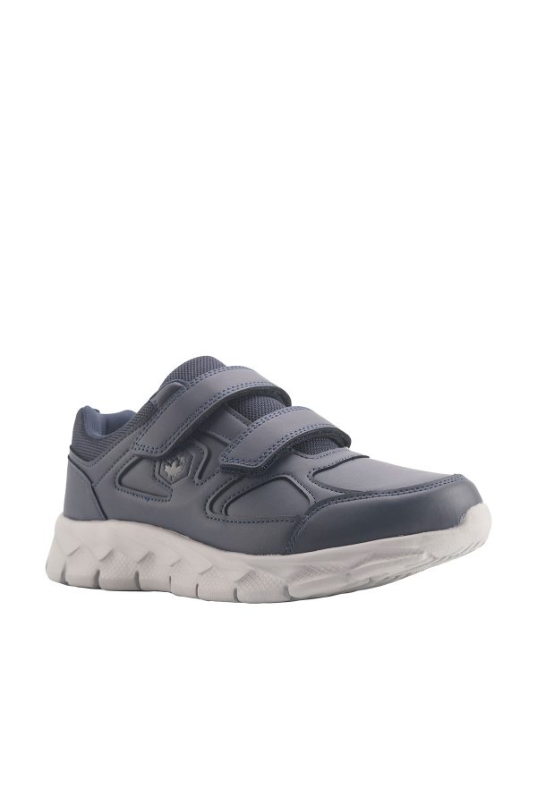 2 velcro sneaker navy blue man comfort shoes - Image 2