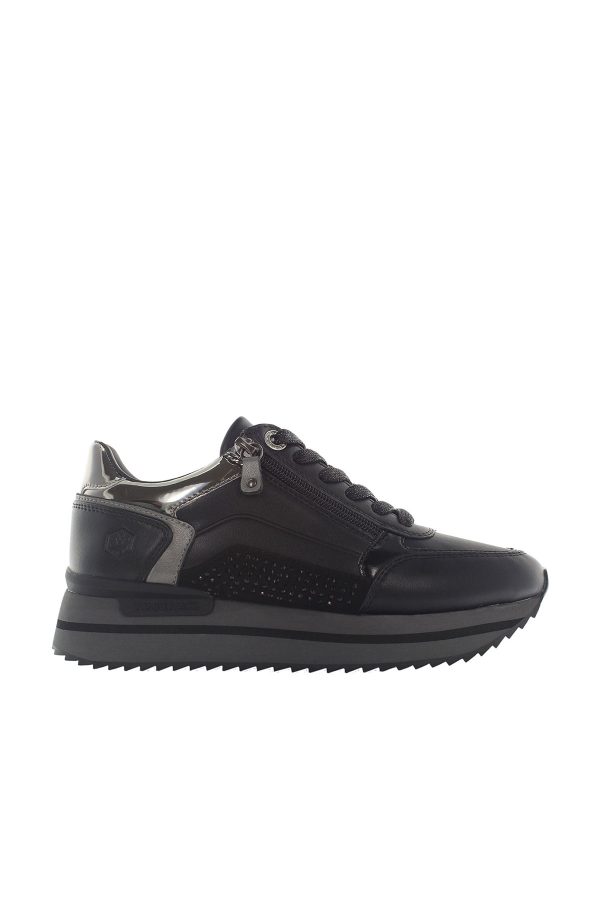 Sneaker black woman basic casual boots
