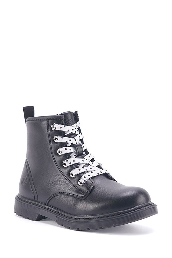 Ankle boot lace black girl comfort shoes - Image 2