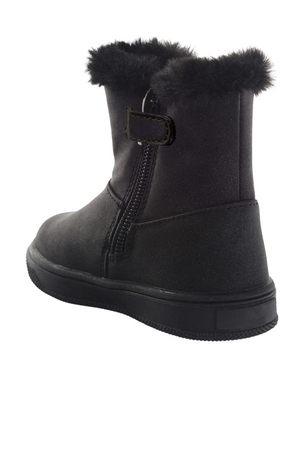 Mid boot with fur black girl 776 - Image 3