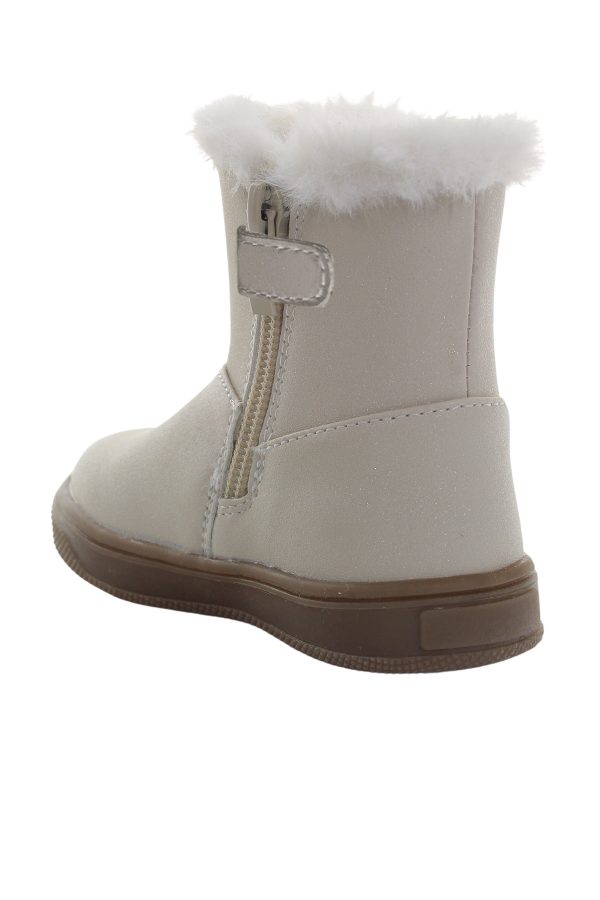 Mid boot with fur beige girl 776 - Image 3