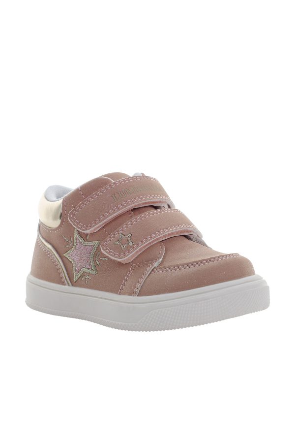 High cut sneaker 2 velcro dusty rose girl 782 - Image 2