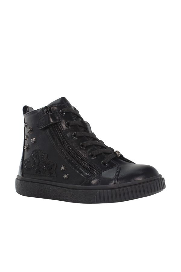 High cut lace sneaker wit black girl 776 - Image 2