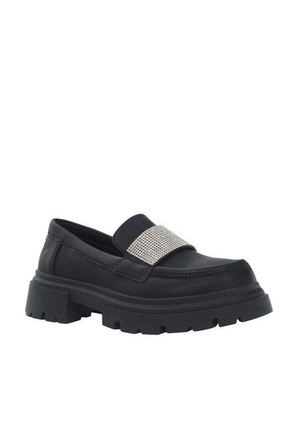 Mocassin black girl slip on - Image 2