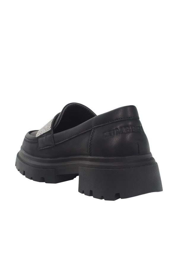 Mocassin black girl slip on - Image 3