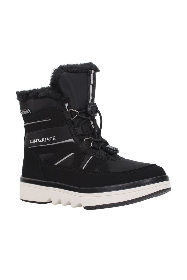 Hiking boot elastic lace black boy 776 - Image 2