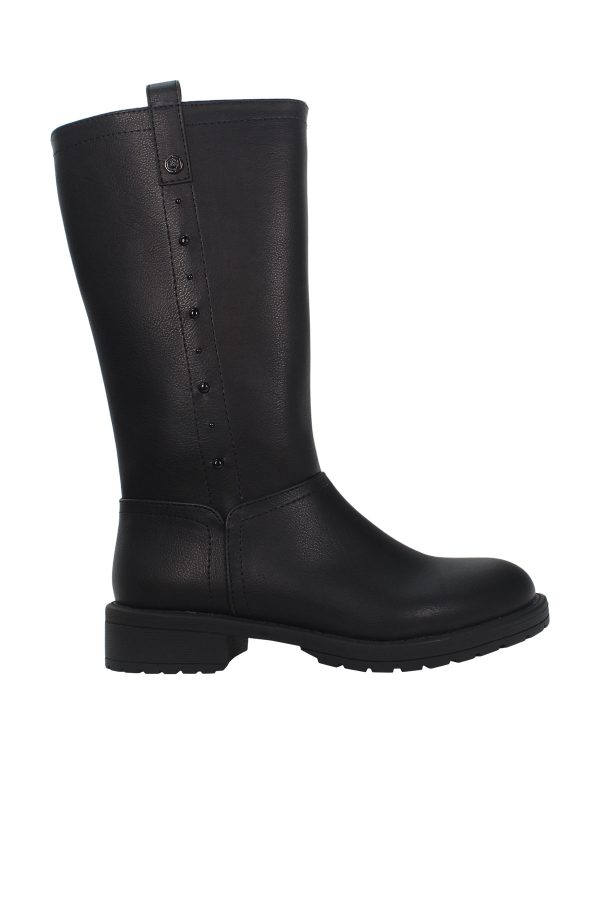 High boot black girl boots